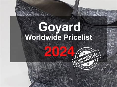 collezione goyard|goyard price list paris.